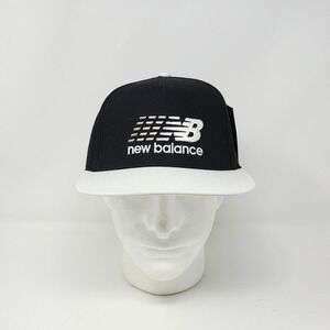 New Balance A Frame Hat Cap Mens Adjustable Snapback Black Gray Gradient Stacked
